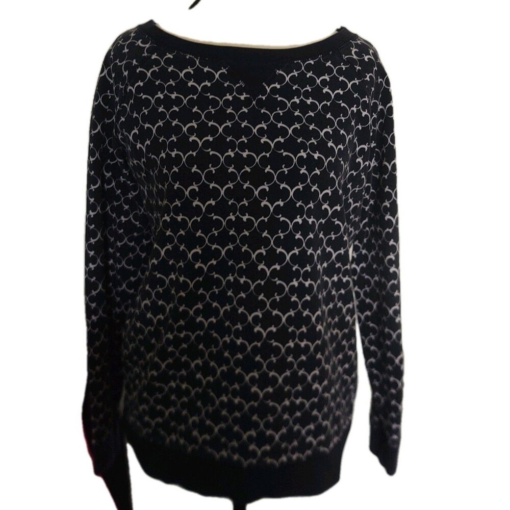 Charter Club Women's Weekend Navy Pullover Long Sleeve Nautical Anchor Size S